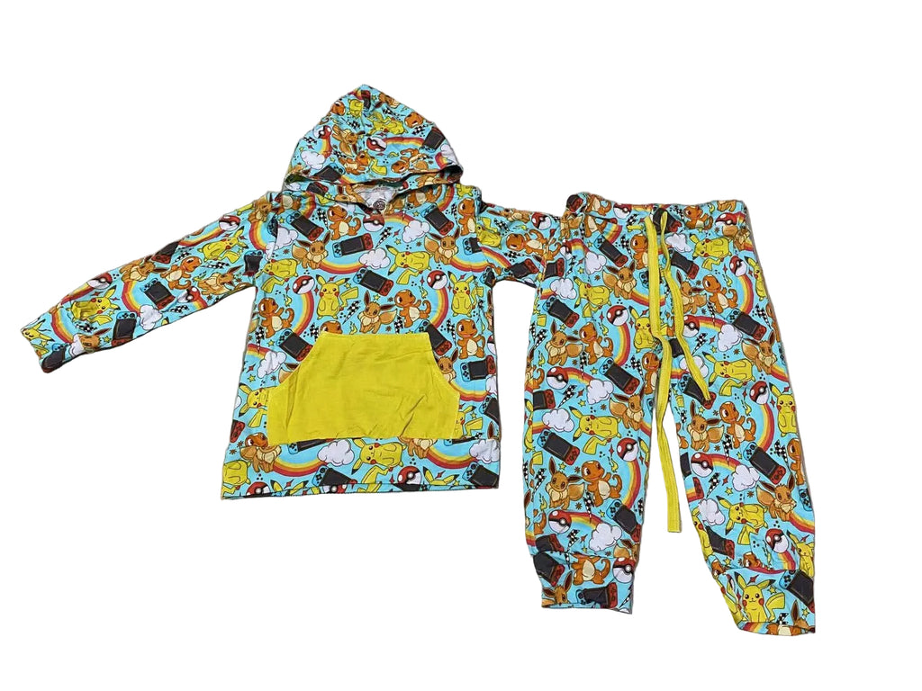 poke gamer joggers set