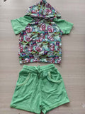 Shell Meowments Hooded Short Set