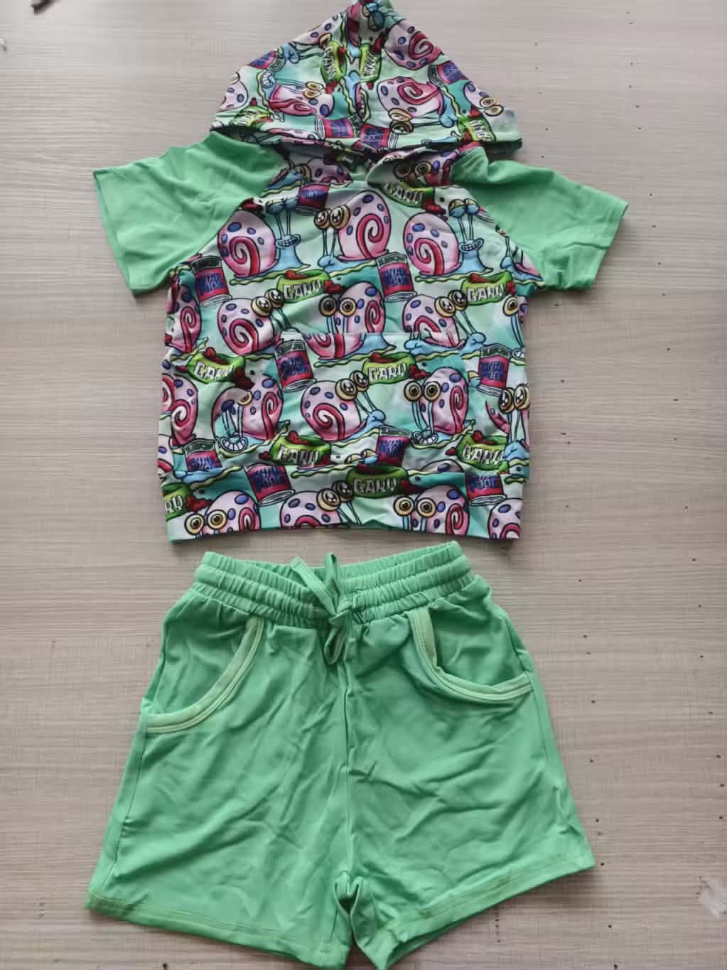 Shell Meowments Hooded Short Set