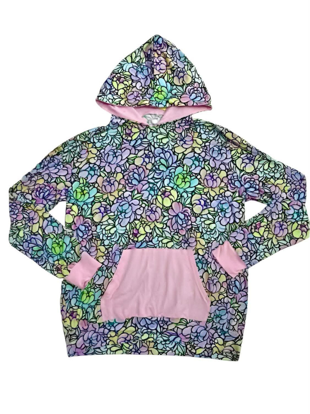 Pastels Flowers adult Hoodies