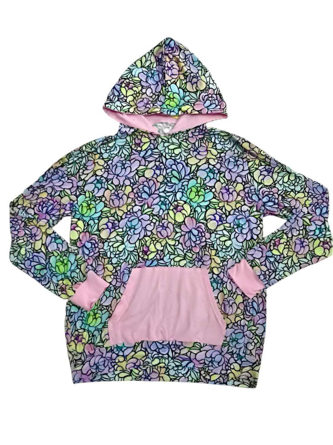Pastels Flowers adult Hoodies