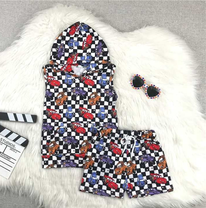 Highway 66 Checker Short Set Boutique