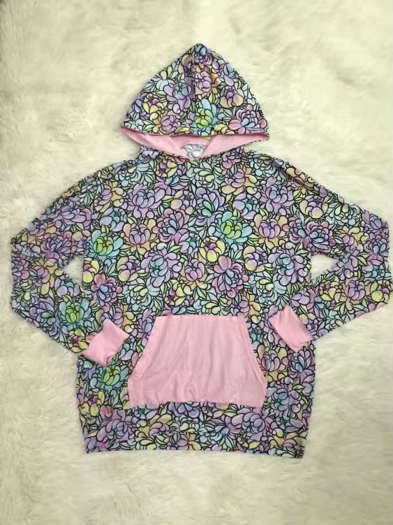 Pastels Flowers adult Hoodies