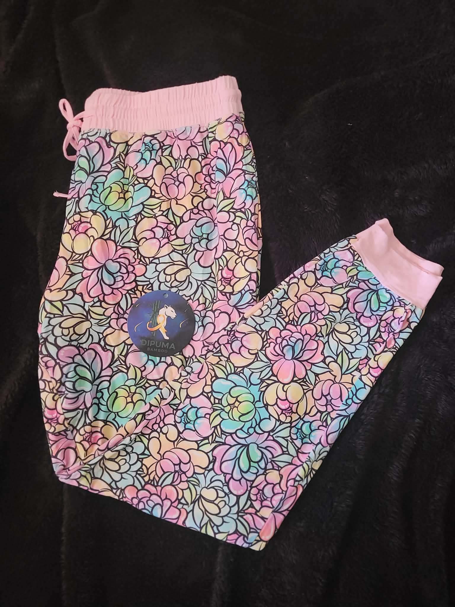 Pastel Flowers Adult Jogger