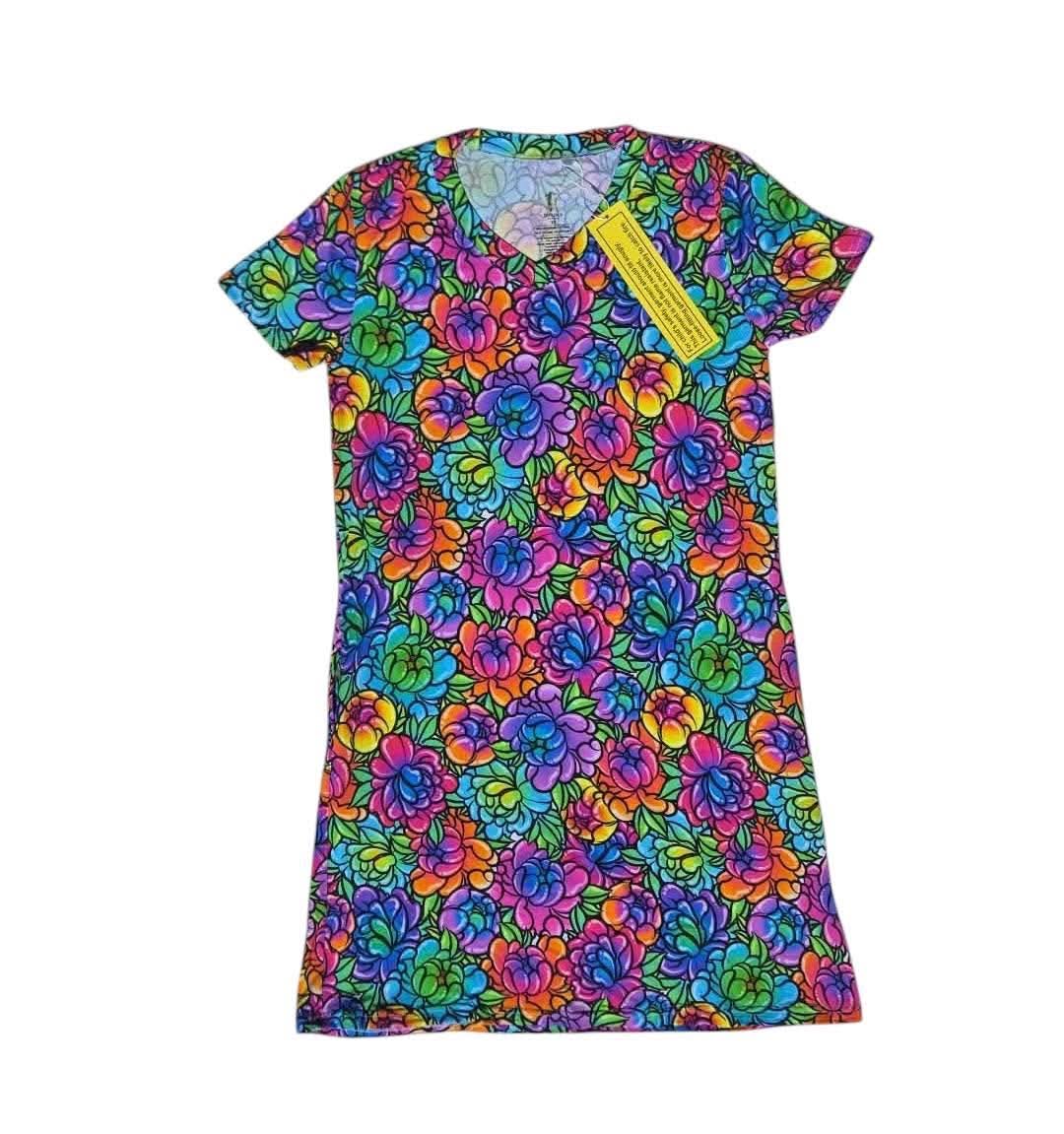 Electric flowers Nightgown adults