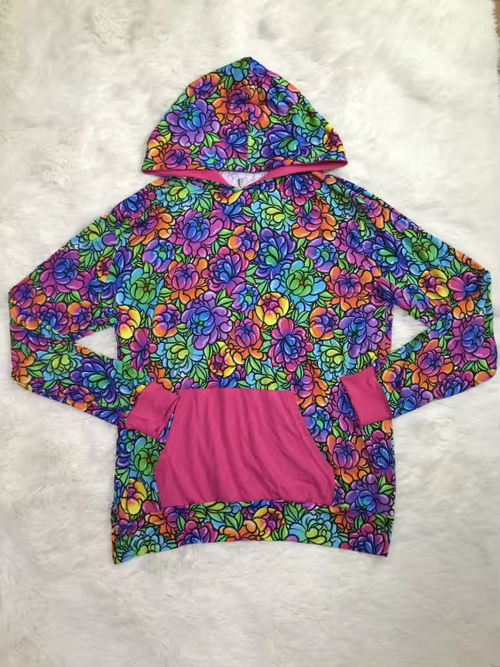 Electric Flowers adults hoodies