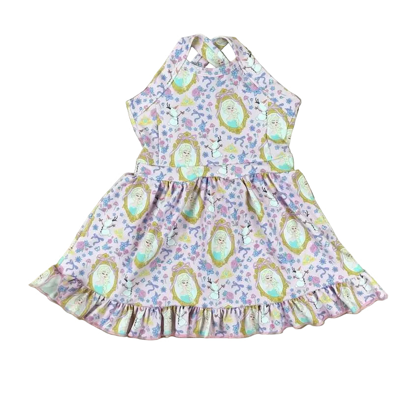 Ice princess frame yoga dress with built-in shorts.