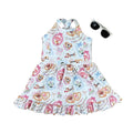 Howdy story yoga dress with built-in shorts