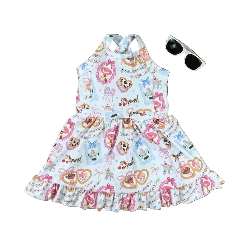 Howdy story yoga dress with built-in shorts