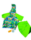 Porch terror 2pc daywear hoodie shirt with shorts
